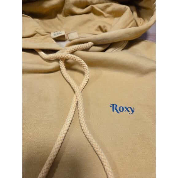 Roxy cut-off hoodie in yellow, womens size Small - Picture 4 of 7